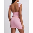 thumbnail image 6 of Biezeib Women's 2 Piece Summer Outfits Sleeveless Cropped Tank Tops Mini Bodycon Skirt Set, 6 of 6