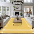 thumbnail image 4 of Pure Yellow Large Area Rug 8x10 FT, Non Slip Living Room Throw Carpet, Simple Solid Color Washable Soft Indoor Outdoor Carpet Non-Shedding Rug for Bedroom Dining Room, 4 of 9