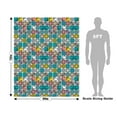 thumbnail image 3 of Rwraps Multicolored Mosaic Stranger Than Gloss Vinyl Film Wrap 59in x 1ft Vinyl Vehicle Car Film, 3 of 9