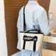 thumbnail image 3 of Sywqhk Bolso Bandolera De Paja Mujer Beach Hit Color Letters Crossbody Bolso (Negro) Sywqhk Para estrenar, 3 of 9