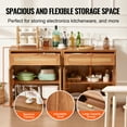 thumbnail image 4 of VEVOR Rattan Cabinet with 4 Doors 2 Drawers Adjustable Shelves Set of 2 Natural, 4 of 9