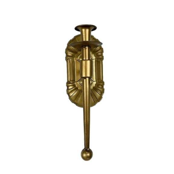 Elegant Wall Hanging Candle Holder European Styles Vintage Wall Sconce Metal Candlestick for Living Room Lighting Decors
