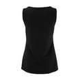 thumbnail image 4 of Aayomet Workout Tank Tops For Women Womens Tank Tops V Neck Waffle Knit Summer Casual Sleeveless Loose Tee Shirts,Black L, 4 of 4