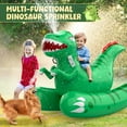 thumbnail image 5 of WonderStone Pool Floats, Inflatable Dinosaur Large Rideable Water Floats, Swimming Floating Raft for Adults Kids Boy Girl, Green, 5 of 8