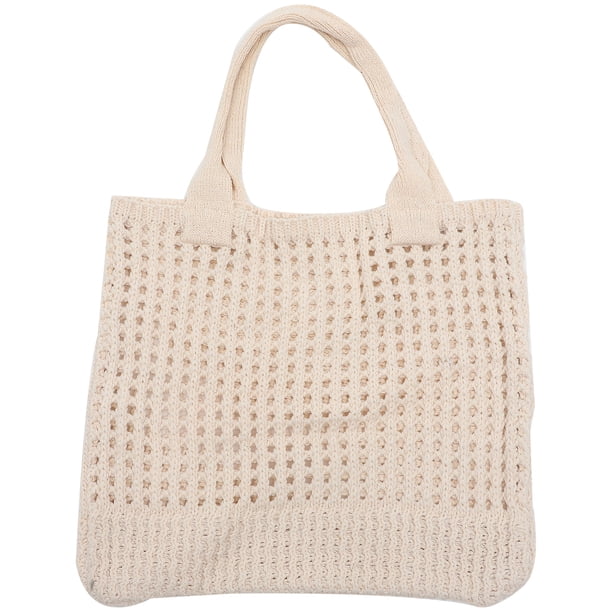 KAKOWELY Bolso grande de playa, bolso de hombro, bolso de punto, bolso de ganchillo, bolso de mujer