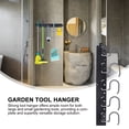 thumbnail image 2 of 1 Set Wall Mount Garage Tool Organizer Hangers for Mops and Brooms, 2 of 9