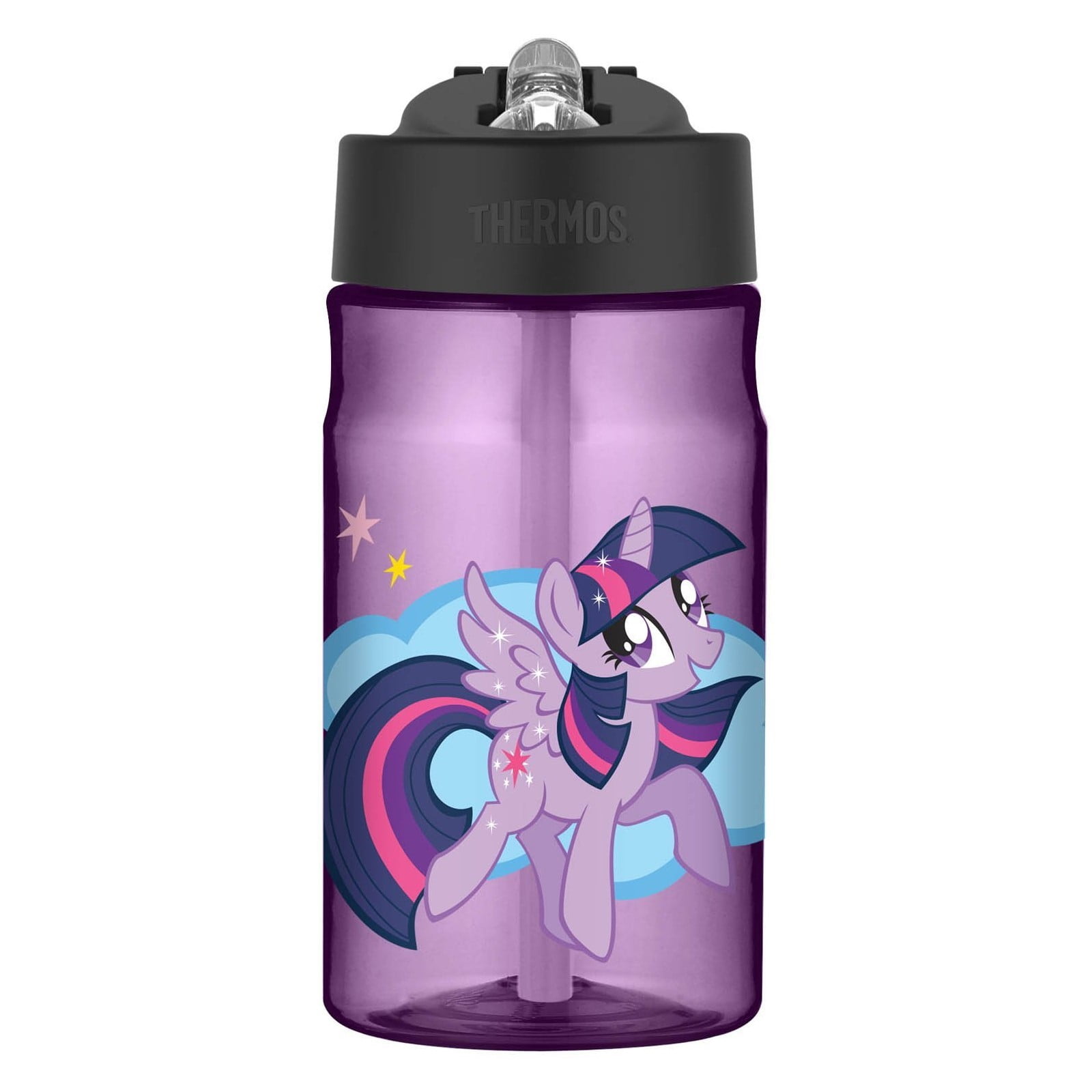 Thermos Water Bottle with Straw (12oz/ My Little Pony)