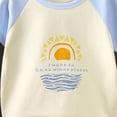 thumbnail image 5 of Xudanell Toddler Baby Boys Girls Short Sleeve Raglan Shirt Summer Athletic Sports Baseball Tee Shirt Cotton T-Shirt (Beige, 2-3 Years), 5 of 8
