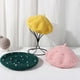 thumbnail image 3 of French Style Children's Hat, Classic French Winter Warm Hat with Pearls, Girls Beret, Fashion, 3 of 5
