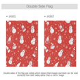 thumbnail image 4 of Yayeee Garden Flag 12"x18" Double Sided Outdoor Yard Lawn Holiday Decorations, Red Snowman, 4 of 6