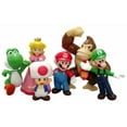thumbnail image 2 of Super Mario Action Figure Playset – 6 PCS Character Collection, Movable Figures 4.3–5.5", Collectible Toys for Play and Display, 2 of 8