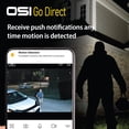 thumbnail image 4 of OSI Smart Wi-Fi Wireless Floodlight Security Camera Indoor-Outdoor 1080P HD, 2-way talk, Smart Motion, App Notification, Alexa & Google Assistant, Super Bright, Built-in Siren, Remote View, 4 of 11