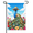 Garden Flag-4, variant on Parrot Tropical Garden Flag 12×18in Double Sided Summer Tiki Bar Coastal Outdoor UV Protected Decor For Outdoor Patio Lawn Yard Home Happy Leisure Ornament