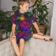 thumbnail image 4 of Fotbe Bright Universe Pijama Estampada de 2 Piezas para Niños – Ropa de Dormir de Manga Corta Cómoda para Niños y Niñas, Camiseta y Shorts de Algodón-4X-Large, 4 of 6