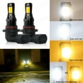 thumbnail image 3 of For Ford F150 2004-2021 Dual Color 9145 LED Fog Light Bulbs 2x 6000K White/3000K Yellow, 3 of 11