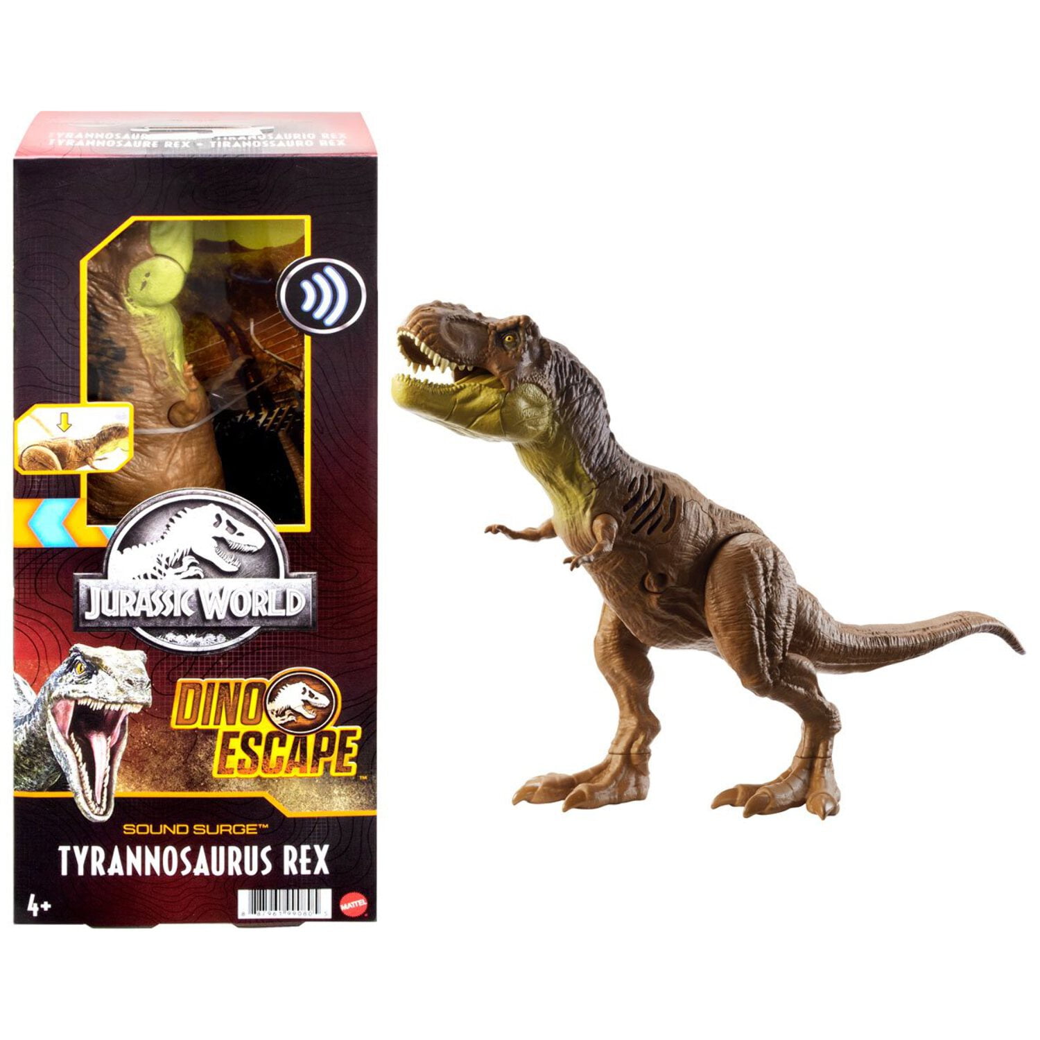 Mattel Jurassic World Collectible Kids Tyrannosaurus Rex Action Figures, Plastic Multicolor, 12"