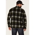 thumbnail image 4 of Flag Men's And Anthem Berks Plaid Textured Knit Long Sleeve Button-Down Western Olive X-Large, 4 of 4