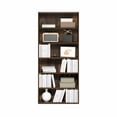 thumbnail image 4 of Furinno BASIC 6-Tier Open Shelf Bookcase 7 x 24 x 53inches in Amber Pine, 4 of 6