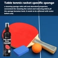 thumbnail image 6 of Table Tennis Racket Cleaner Kit, Table Tennis Cleaner 200ml with Sponge, Eliminate Dirt & Dust, Table Tennis Rubber Cleaner Helping Maintain The Tackiness of Make Rubber Last Much Longer, 6 of 7