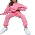 thumbnail image 3 of Sweat-shirt Femme Ensemble à Manches Longues Sweat à Capuche Ensemble Solide Activewear Set, 3 of 5