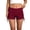 F152 Red, variant on Likimi Womens Shorts Low Waist Solid Color Breathable Comfort Slim Fit Summer Casual Shorts Light Gray Size S