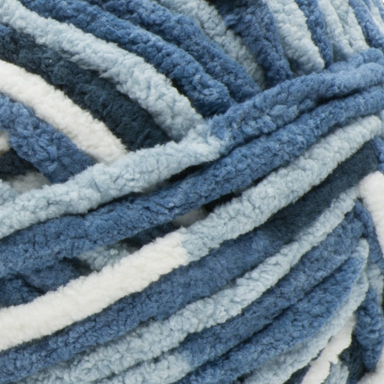 Bernat Blanket Extra #7 Jumbo Polyester Yarn, Faded Blues 10.5oz/300g, 97 Yards (4 Pack), Size: Four-Pack