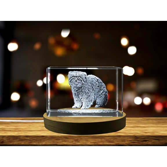 Exquisitely Detailed Pallas Wildcat Crystal Sculpture