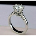 thumbnail image 4 of Women 2.50Ct Pear Cut Morganite Halo Engagement Ring 14K White Gold Plated, 4 of 4