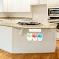 thumbnail image 4 of IFANLANDOR 1 Set Trash Sorting Bin Compact Plastic Wall Mountable Indoor Recycle Bins Assorted Color 11.0X3.14X0.79in, 4 of 6