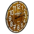 thumbnail image 2 of Northlight 24" Rustic Industrial Farmhouse Style Round Wall Clock with Metal Frame, 2 of 3