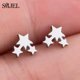thumbnail image 1 of Mini Pendientes de acero inoxidable 2024 para mujer, aretes con forma de Animal, Punk, Cruz, estrella, dragón, Ballet, joyería de moda, regalos, 1 of 2