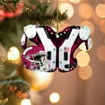 thumbnail image 1 of XWSHYW Decoraciones Navideñas Adornos para Árbol de Navidad Hombreras y Cascos de Béisbol Colgantes Planos, 1 of 2