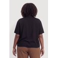 thumbnail image 4 of Women's Plus Size Solid Short Sleeve Button Front Shirt, 4 of 4