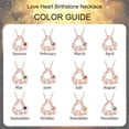 thumbnail image 3 of APSVO 18K Rose Gold Plated Love Heart Rose Necklaces for Women March Birthstone Necklace with Blue Aquamarine Birthday Graduation Jewelry Gifts Ideas Teen Her Mom Female Lady Adult Age Ideas, 3 of 8