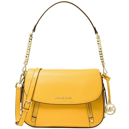 Michael Kors Women's Bedford Legacy Medium Pebbled Leather Shoulder Bag (Sunflower)