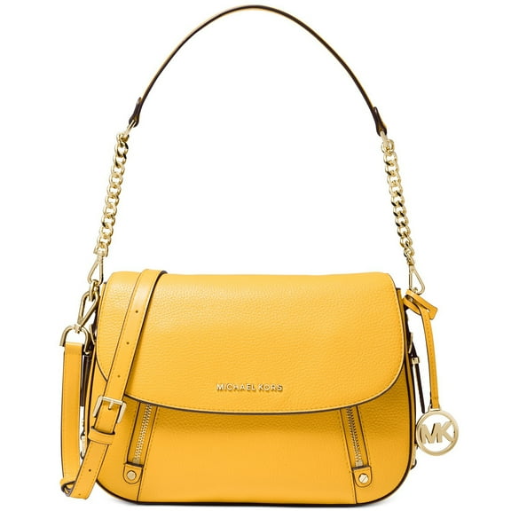 Michael Kors Women's Bedford Legacy Medium Pebbled Leather Shoulder Bag (Sunflower)