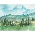thumbnail image 3 of Harper, Ethan 24x19 Black Modern Framed Museum Art Print Titled - Stand of Evergreens I, 3 of 5