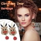 thumbnail image 1 of Pendientes para mujer, regalos para mujer, pendientes colgantes con gancho navideño, joyería para fiesta navideña, pendientes de moda., 1 of 4