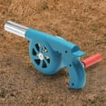 thumbnail image 4 of Yucurem Hand Crank Fan Air Blower Lightweight Barbecue Fire Bellows Tools Camping Kitchen Utensils (Blue), 4 of 10