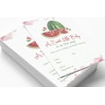 thumbnail image 2 of Inkdotpot Set Of 30Gender Neutral Baby Shower Invitations-Diaper Raffle Tickets And Baby Shower Book Request Cards Watermelon Invites Its A Boy Its A Girl, 2 of 8