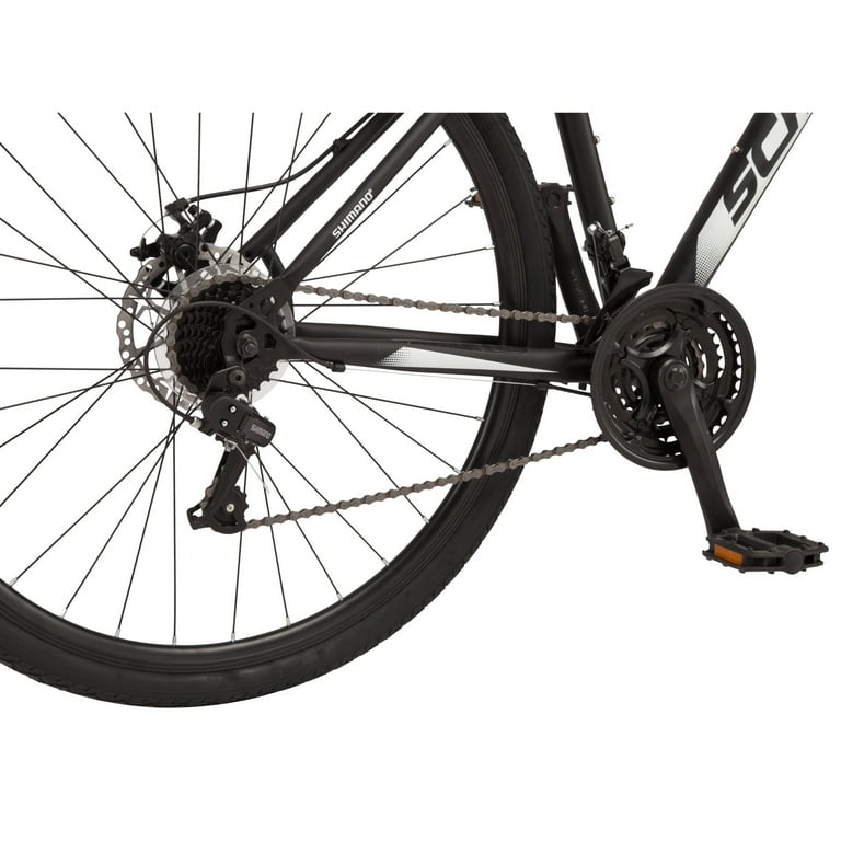 Schwinn 700c Glenwood Hybrid Bike Adults 14 Years Black 21 Speeds