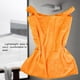 thumbnail image 4 of Toalla de baño de secado rápido de color naranja, bata con faldón ajustable para ducha y spa, suavidad superior, 4 of 8