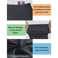 thumbnail image 5 of BUBBLELIME 29""/31""/33""/35"" 4 estilos Pantalones de yoga con piernas rectas para mujer Control de barriga - Pierna recta_Shadowcharcoal L_33"" Entrepierna, 5 of 5