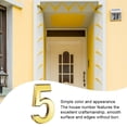 thumbnail image 4 of Inteprter Números de casa para exteriores de estilo Simple, signos numéricos, accesorios exquisitos para marcar números, accesorios para Decoración del hogar Número 5, 4 of 6