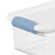 Sterilite Plastic 6 Quart Storage Box Container with Latching Lid, 48 Pack