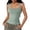 Light Green, variant on Women's Square Neck Fitted Tank Top Stretchy Sleeveless Camisole for Summer & Everyday Wear,M