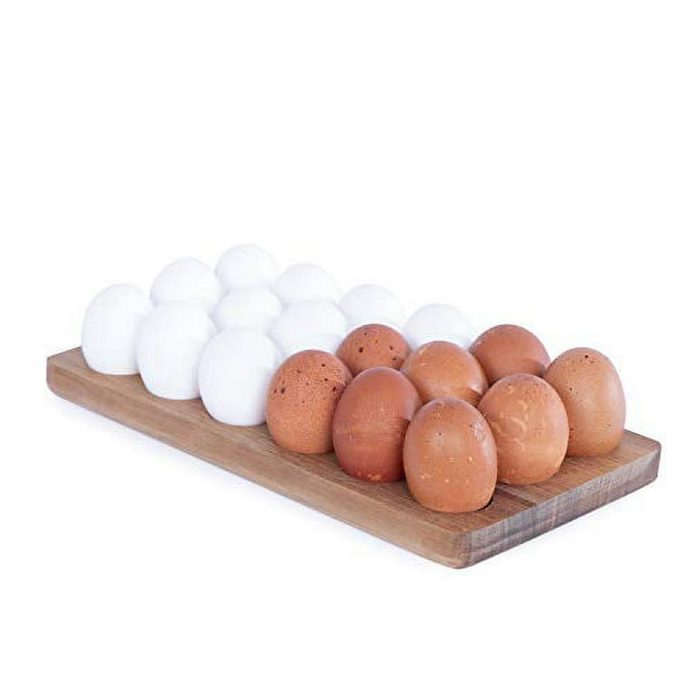 Gui's Chicken Coop Egg Tray - Rustic Wooden Egg Holder For Eggs Usable in  Kitchen Refrigerator, or Countertop for Display or Storage - Easy to Clean…