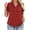 06_Coral, variant on 3X Womens Tops Plus Size Summer Polo Tees Comfy V Neck Shirts Going Out Short Sleeve Pleated Tunics 3XL Purple