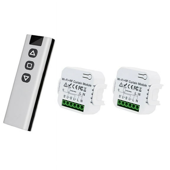Tuya Smart Curtain Switch WiFi 433Mhz Roller Shutter Blinds Control Module with Remote for Electric Roller Shutter