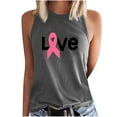 thumbnail image 2 of EQWLJWE Débardeurs Sans Manches pour Femmes Débardeurs d'Été pour Femmes Mode Décontractée Femmes Sans Manches Imprimé Dames Col Rond Chemisiers Hauts T-Shirt, 2 of 5
